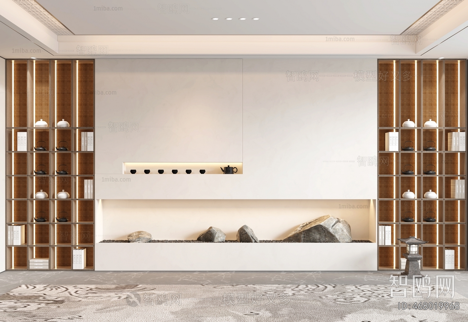 New Chinese Style TV Wall