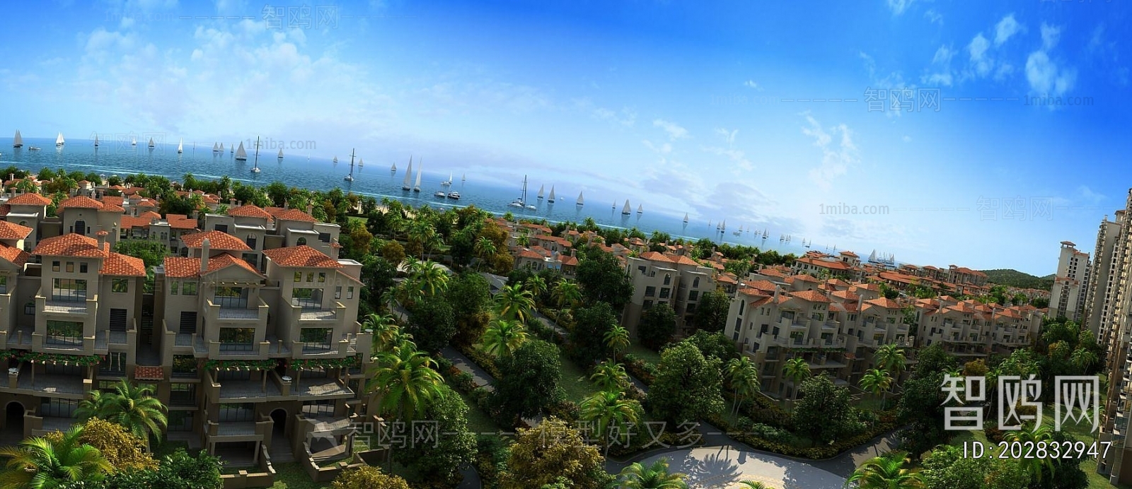 Modern Architectural Bird's-eye View Planning