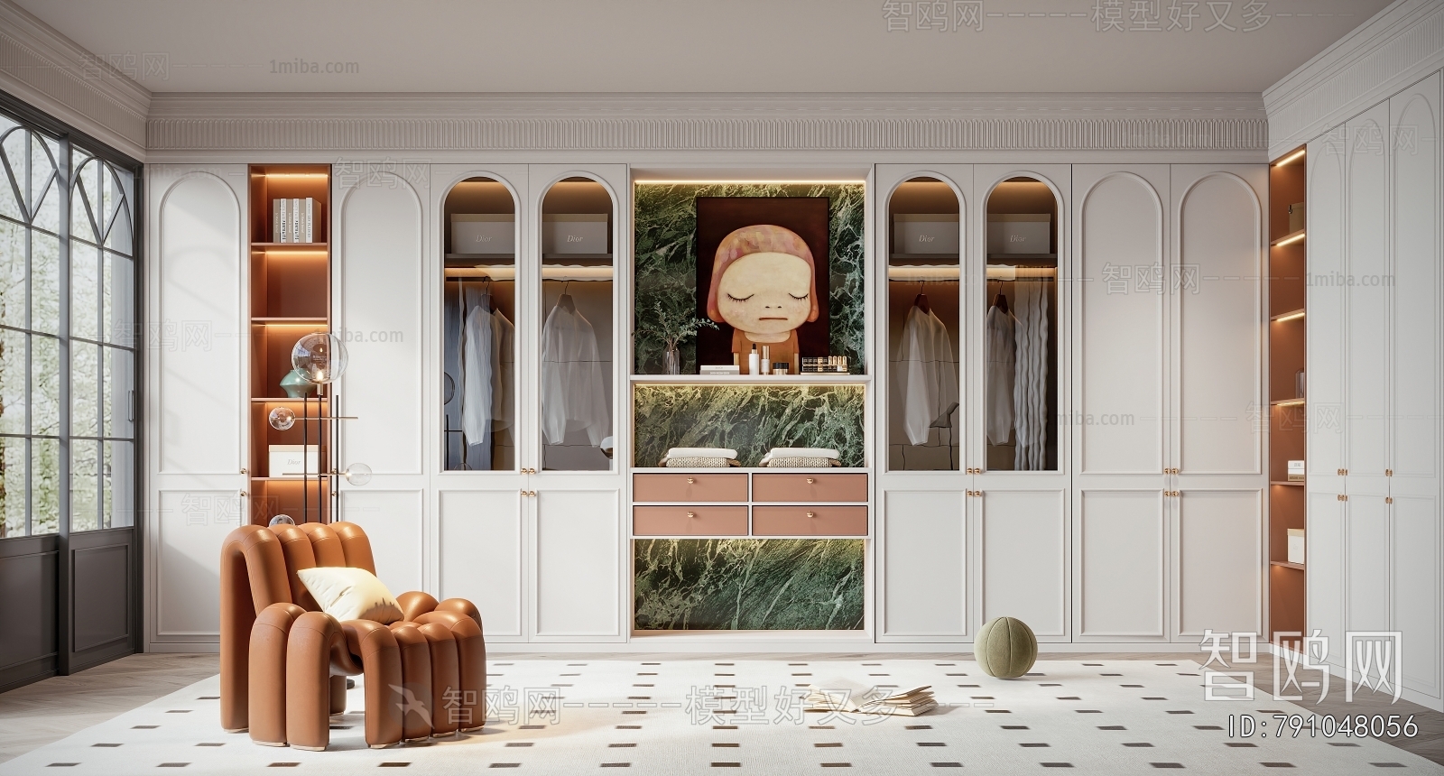 French Style Clothes Storage Area