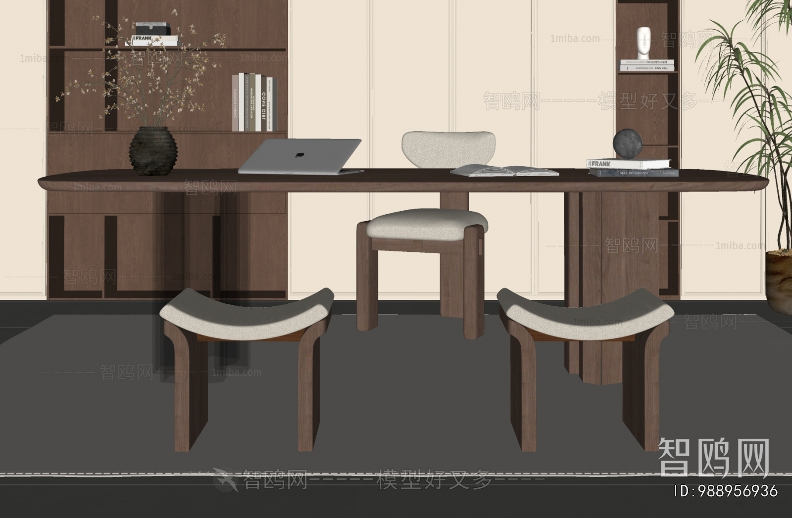 French Style Computer Desk And Chair