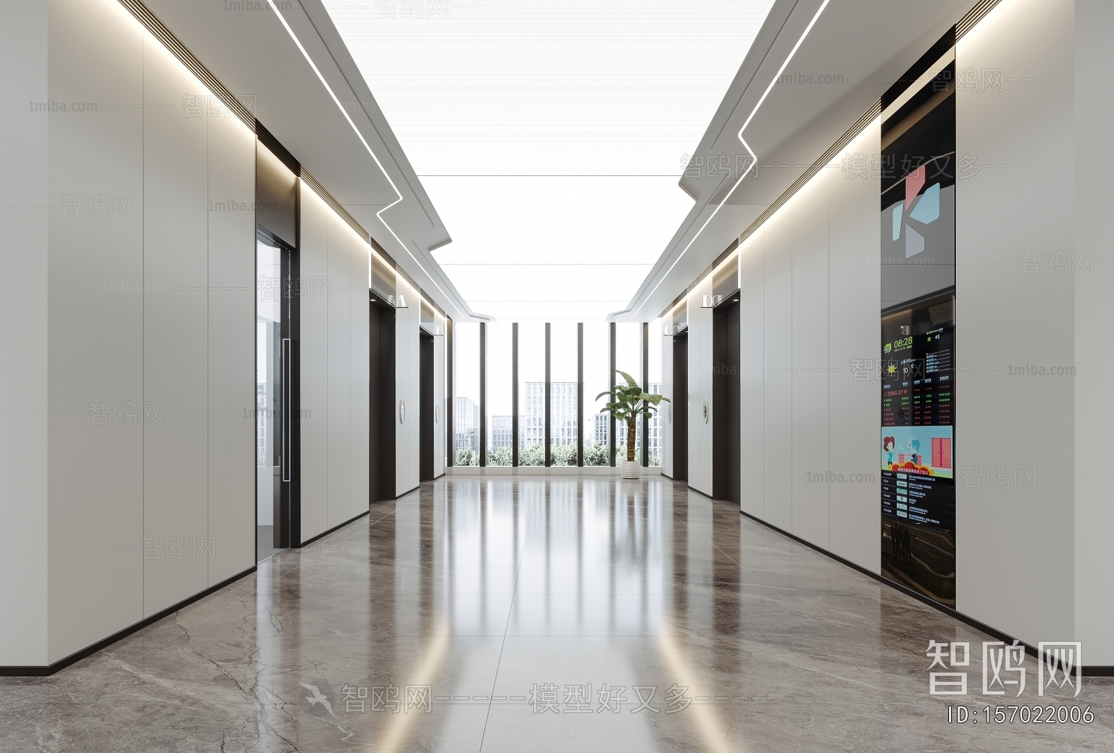 Modern Elevator Hall