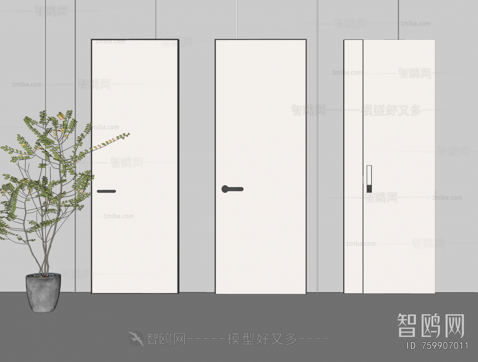 现代单开门组合