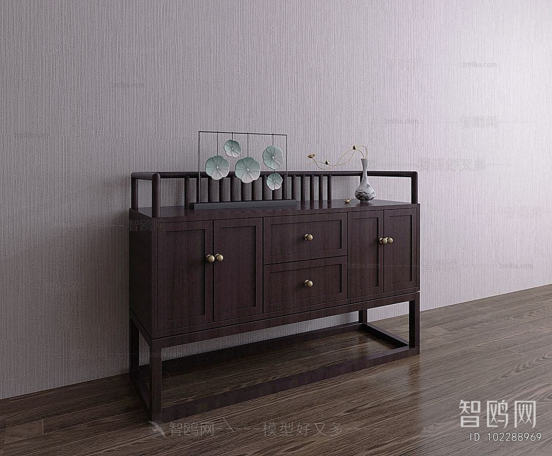 New Chinese Style Side Cabinet