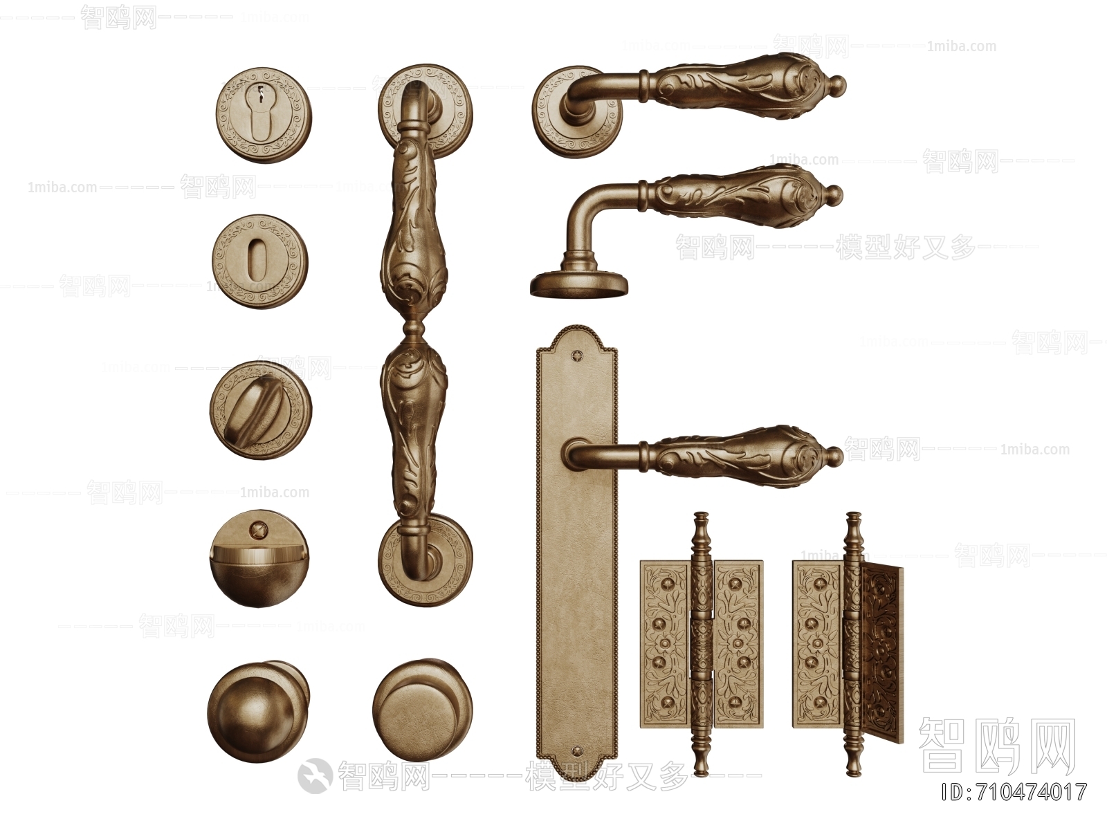 French Style Door Handle