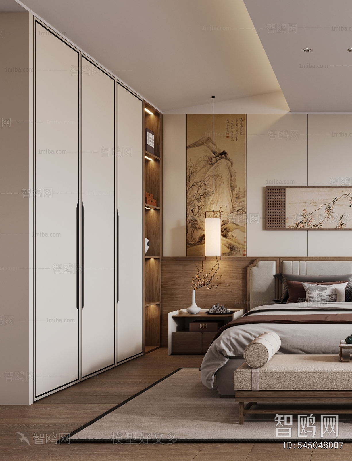 New Chinese Style Bedroom