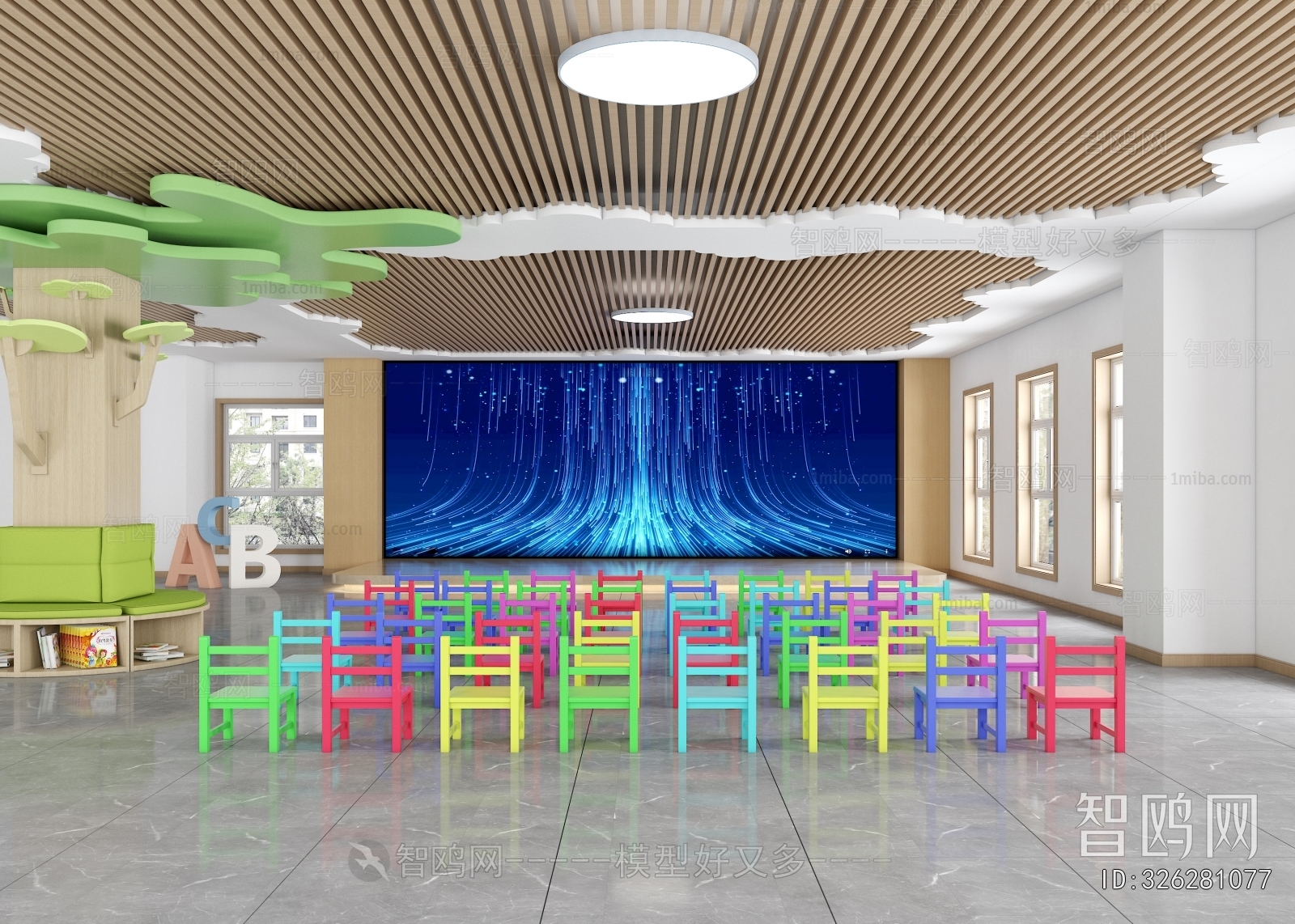 Modern Kindergarten Hall