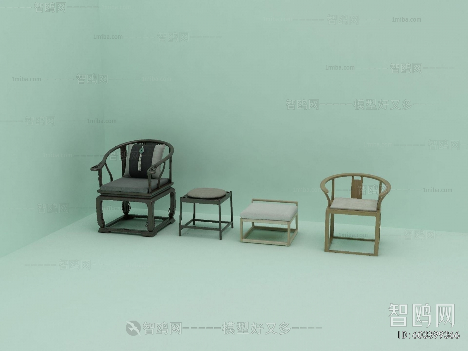 New Chinese Style Lounge Chair
