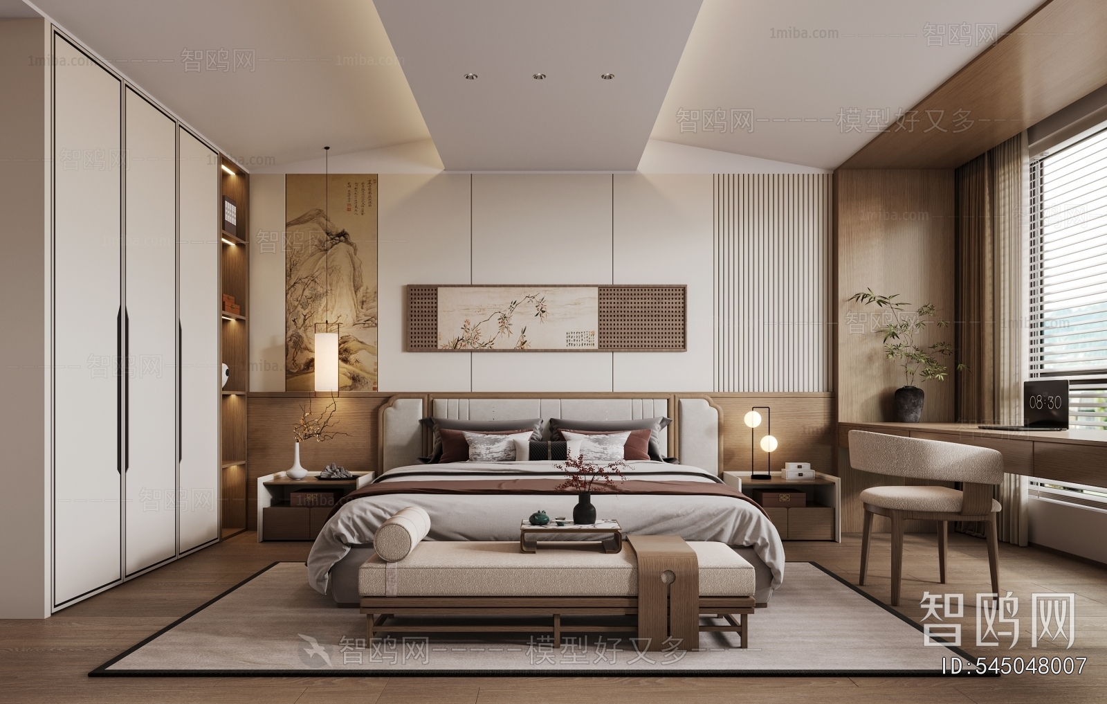 New Chinese Style Bedroom