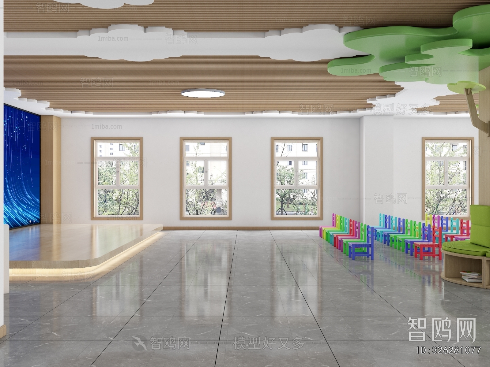 Modern Kindergarten Hall