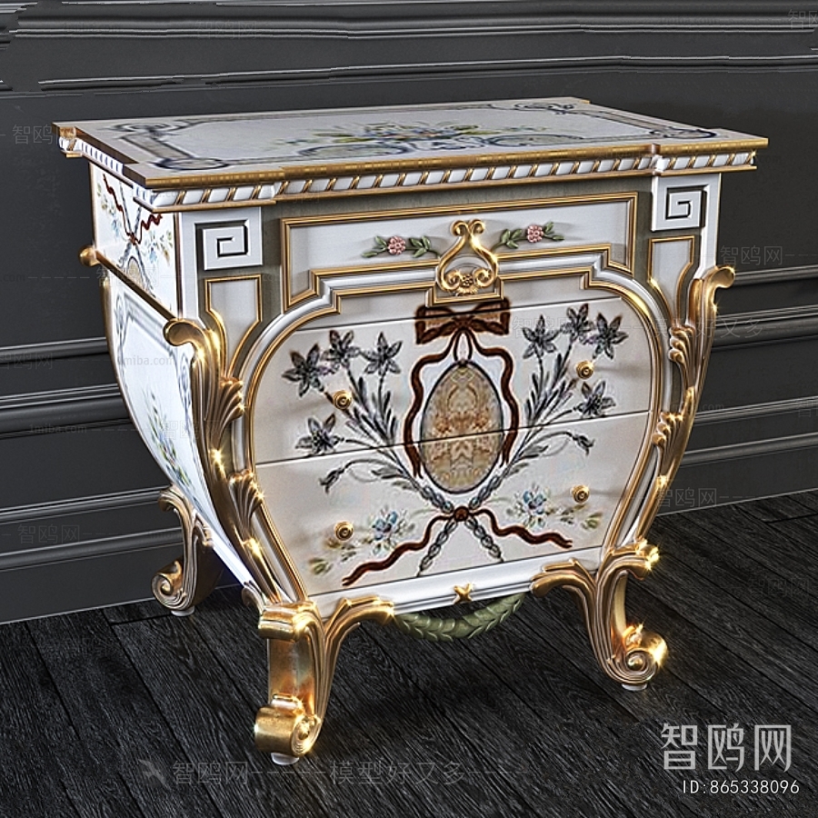 European Style Bedside Cupboard