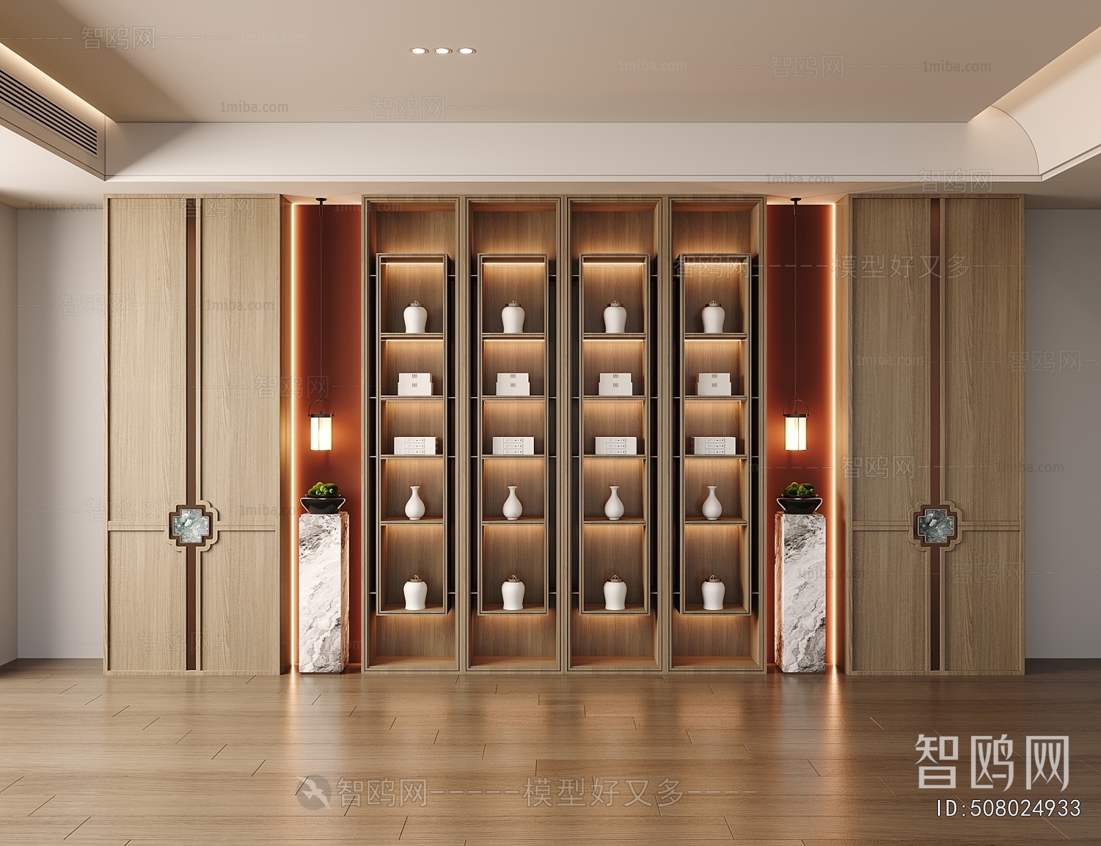 New Chinese Style Decorative Cabinet