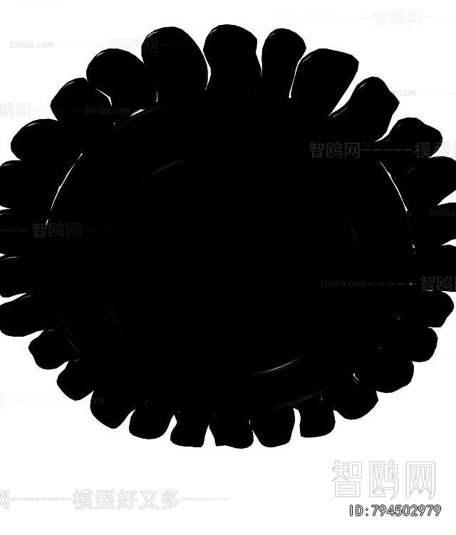 European Style Plaster Carved Top Plate