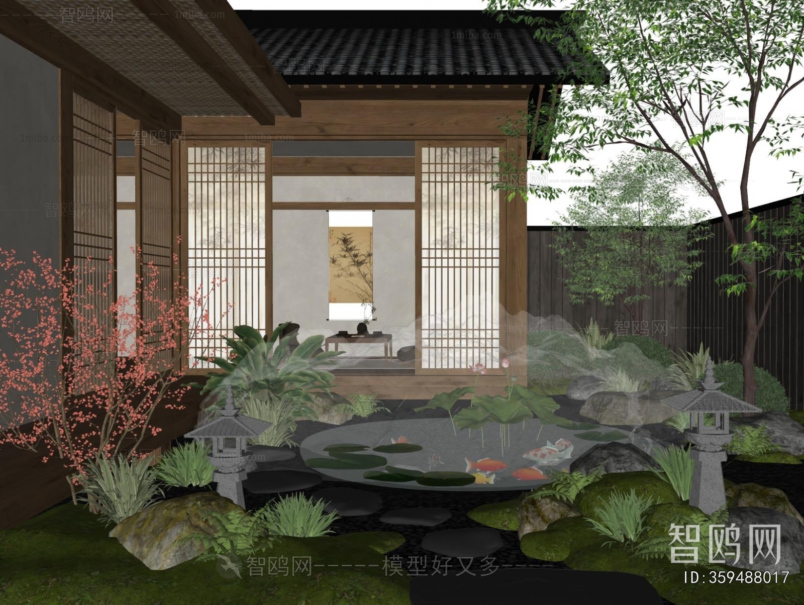 New Chinese Style Courtyard/landscape