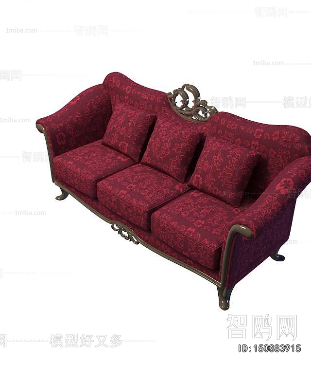 European Style Three-seat Sofa