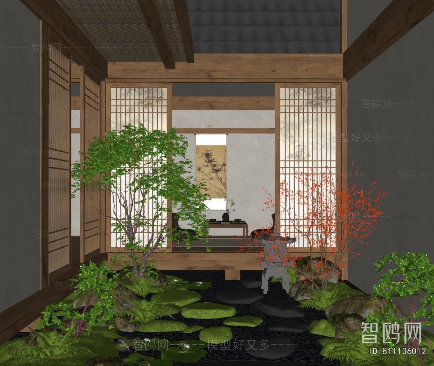 New Chinese Style Courtyard/landscape
