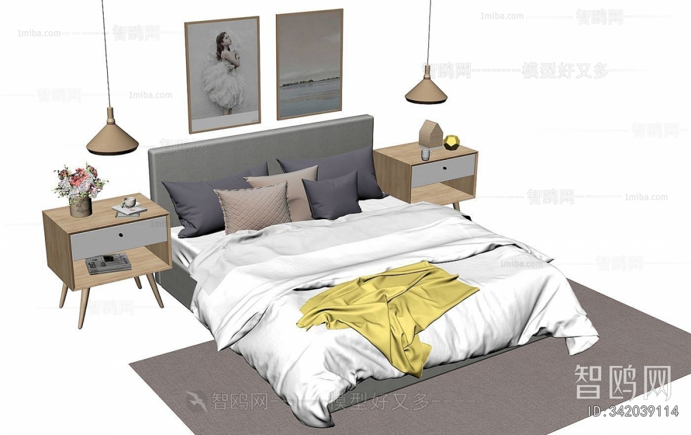 Nordic Style Double Bed