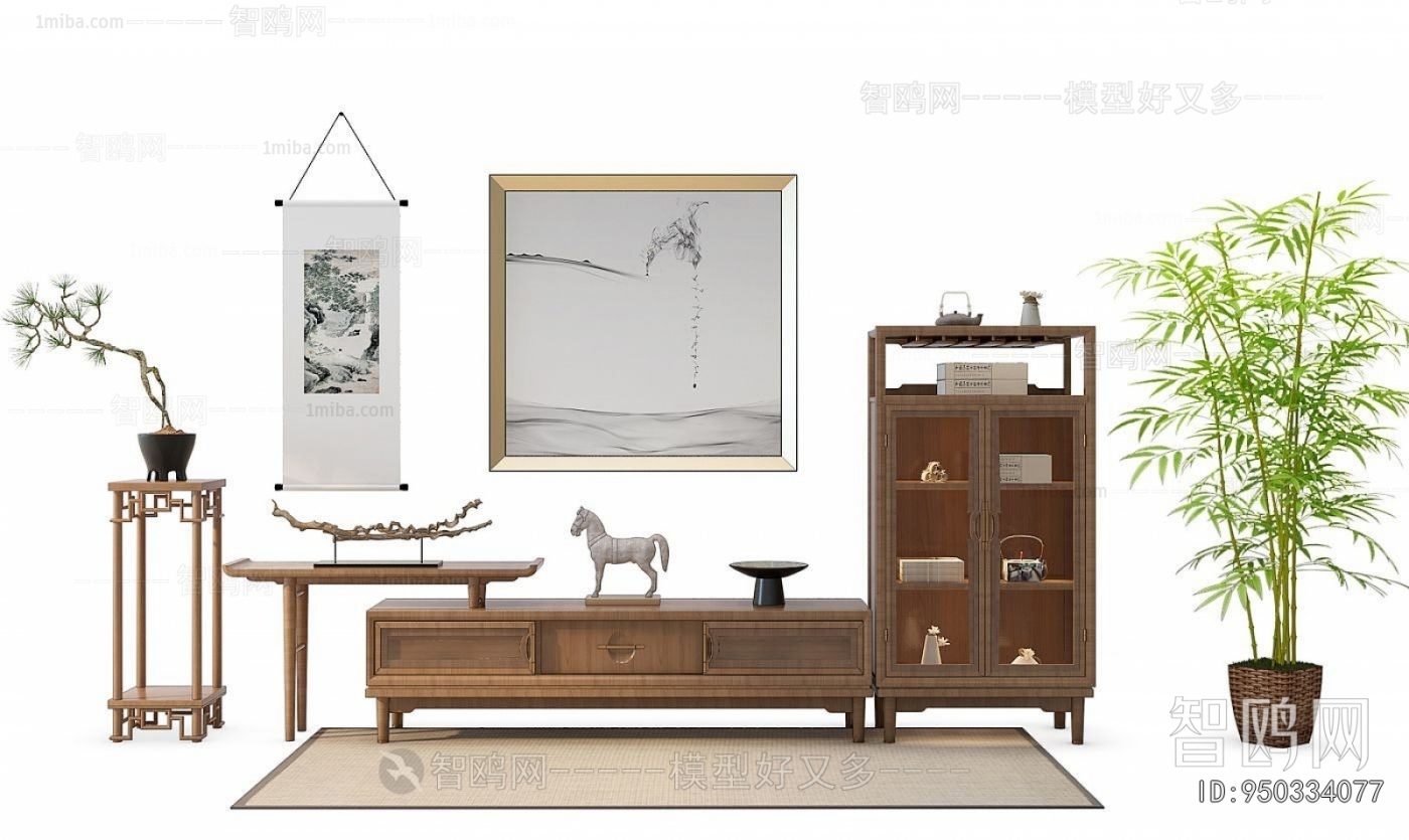 New Chinese Style TV Cabinet