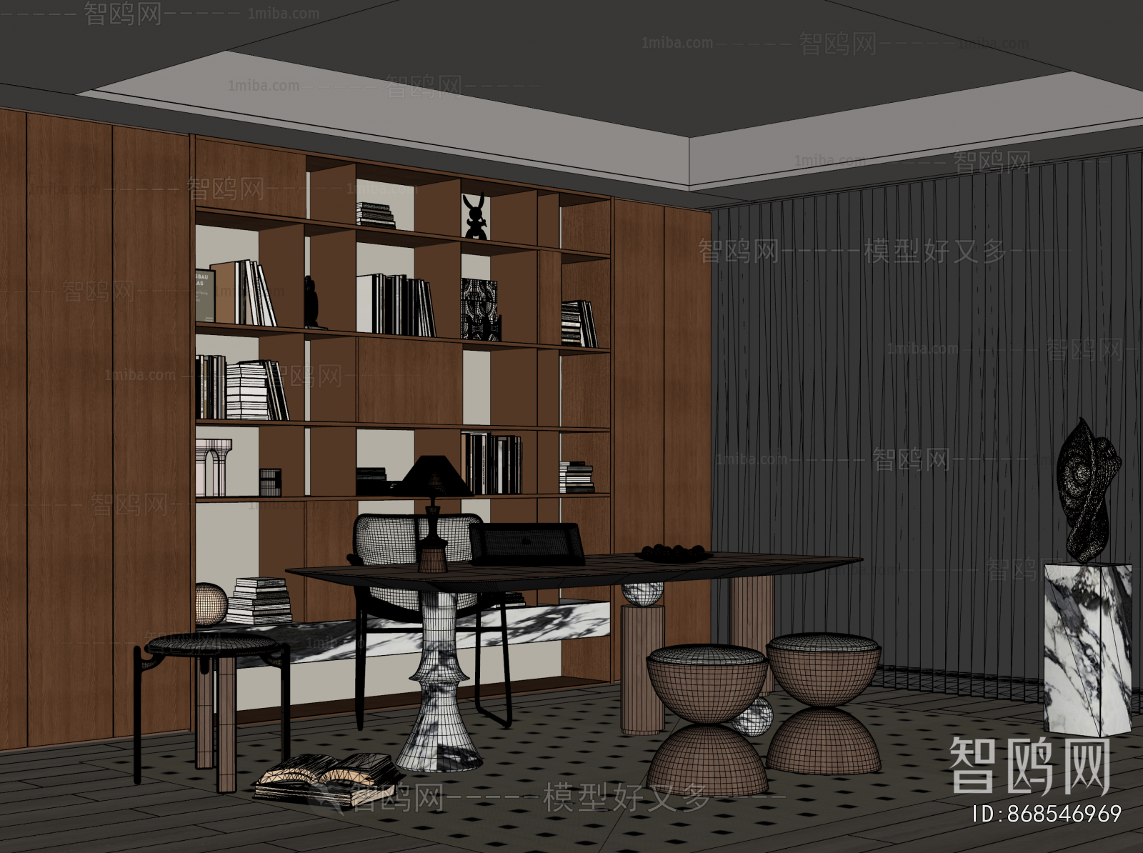 French Style Study Space