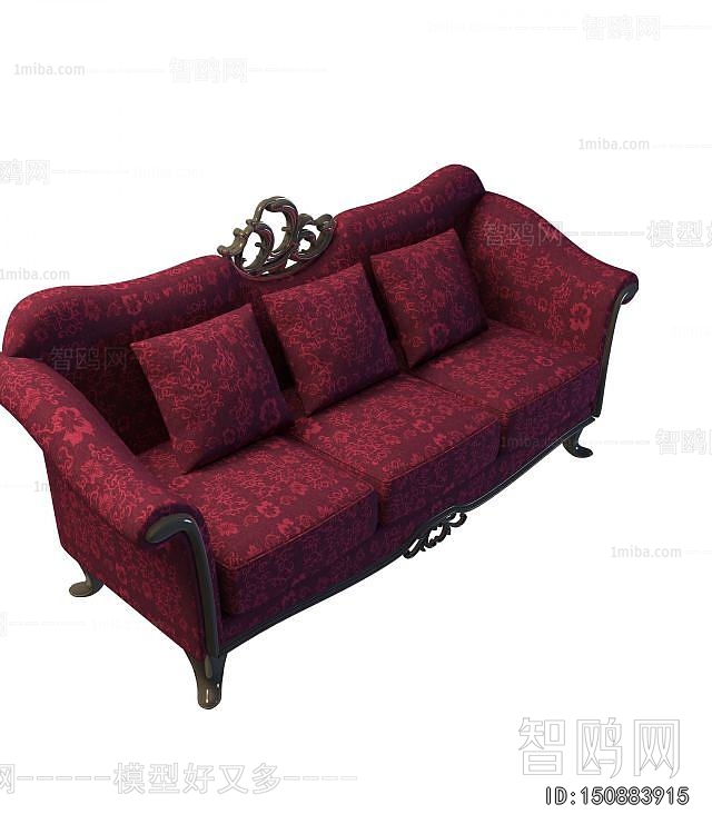 European Style Three-seat Sofa