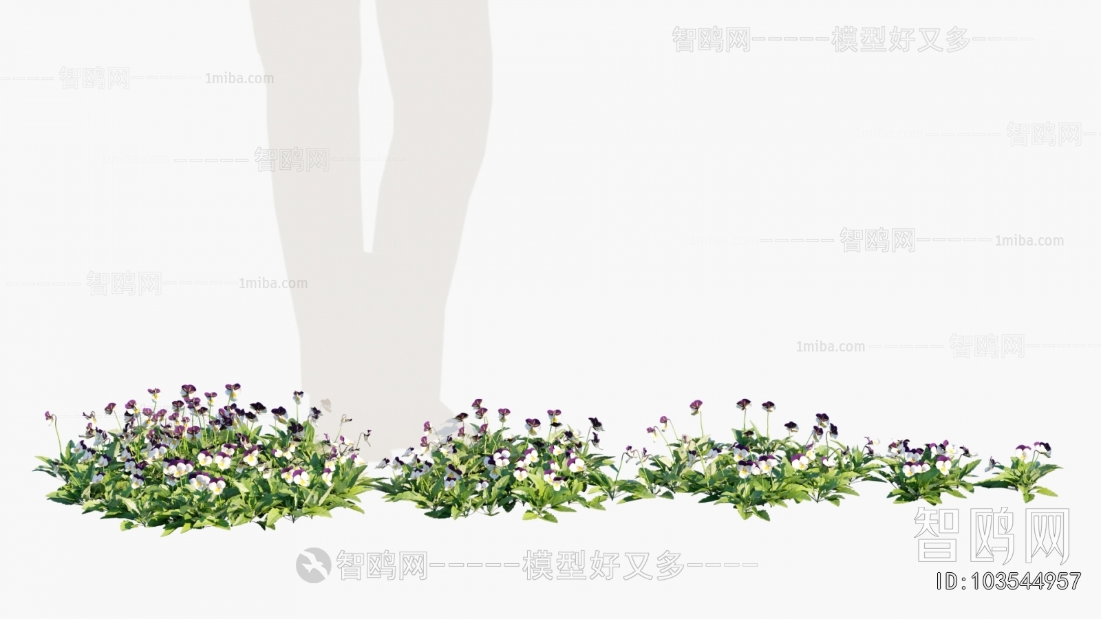 Modern Flowers And Grass