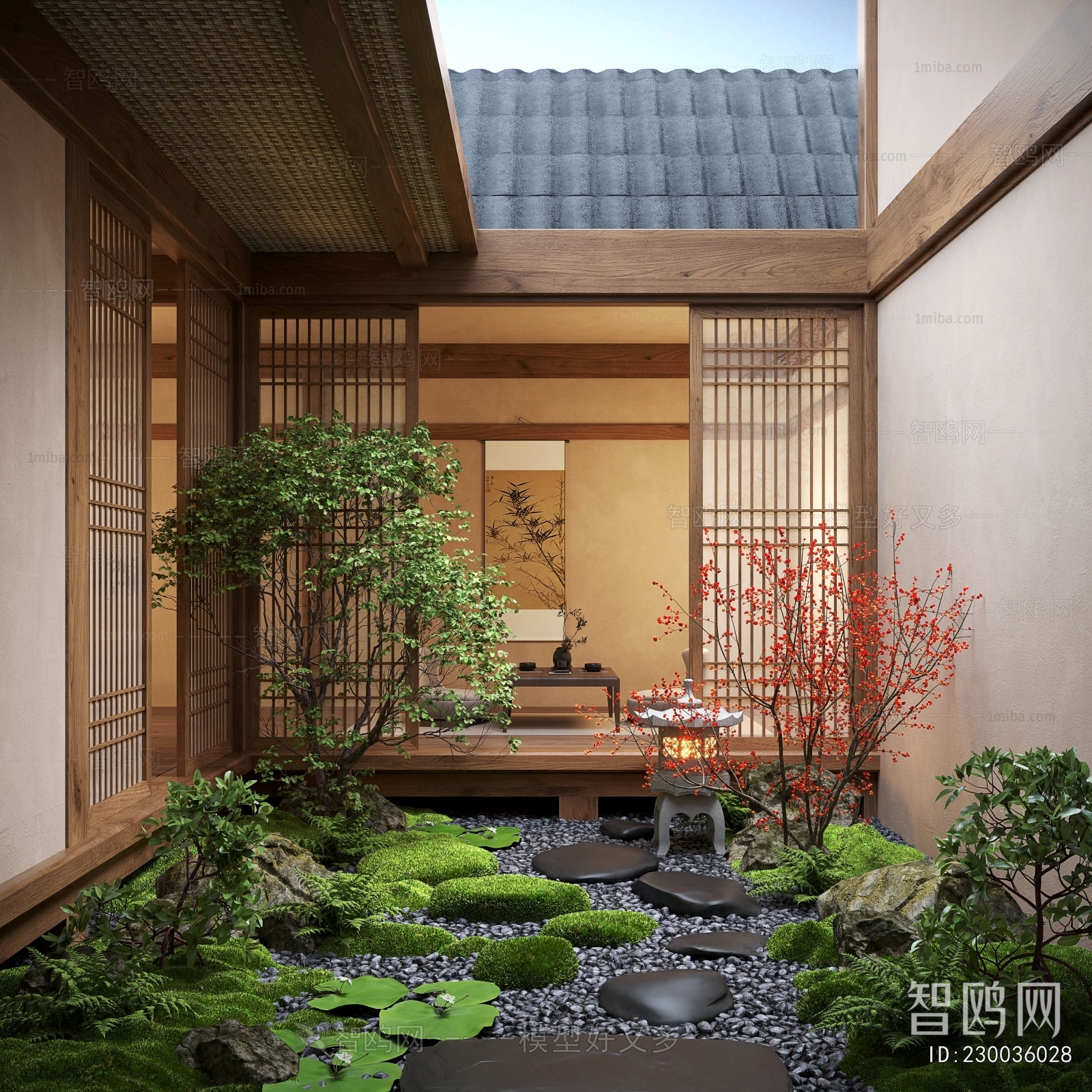 New Chinese Style Courtyard/landscape