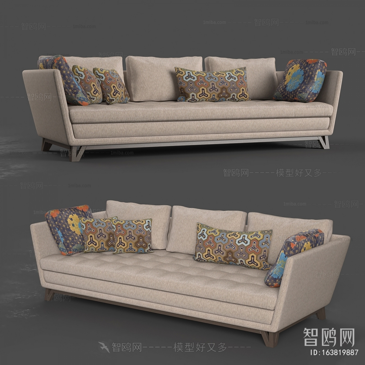 Modern Three-seat Sofa