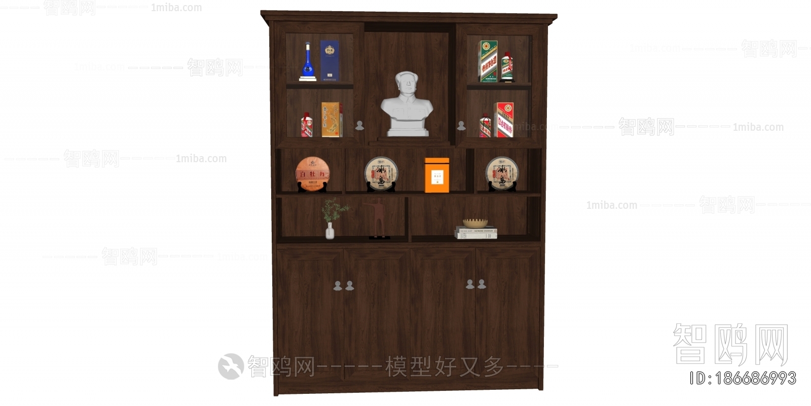 New Chinese Style Wine Cabinet