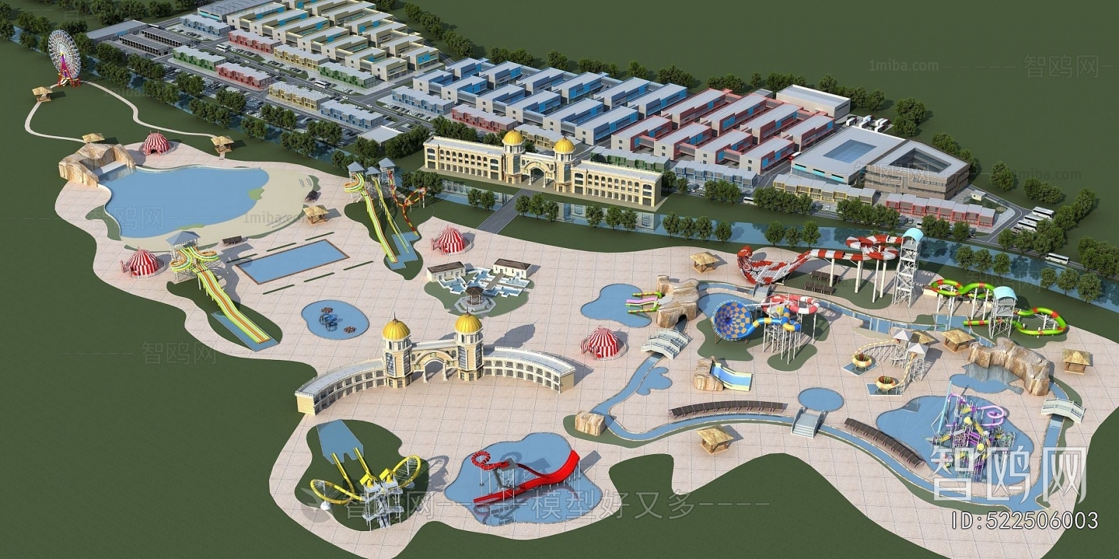 Modern Architectural Bird's-eye View Planning