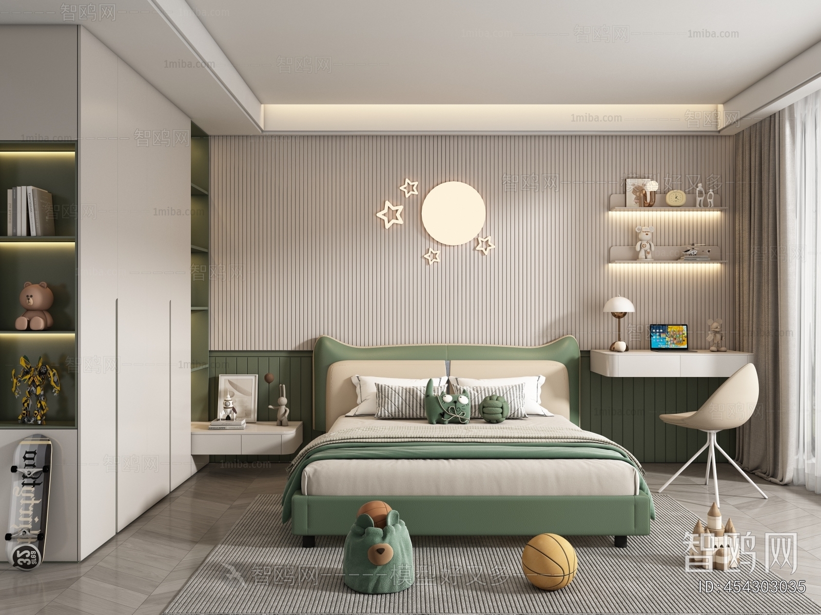 Modern Boy's Room And Son's Room