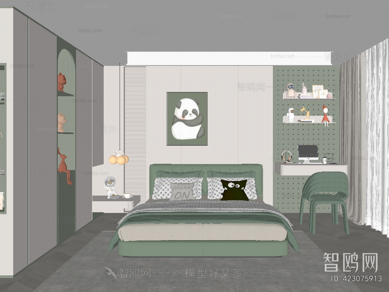 Modern Boy's Room And Son's Room