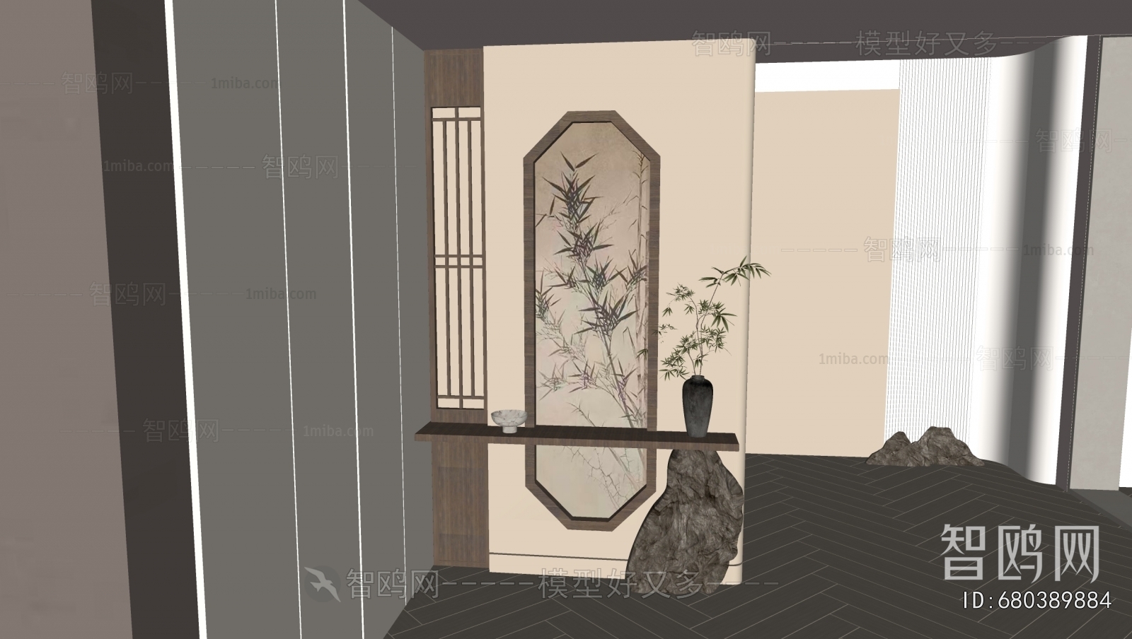 New Chinese Style Hallway