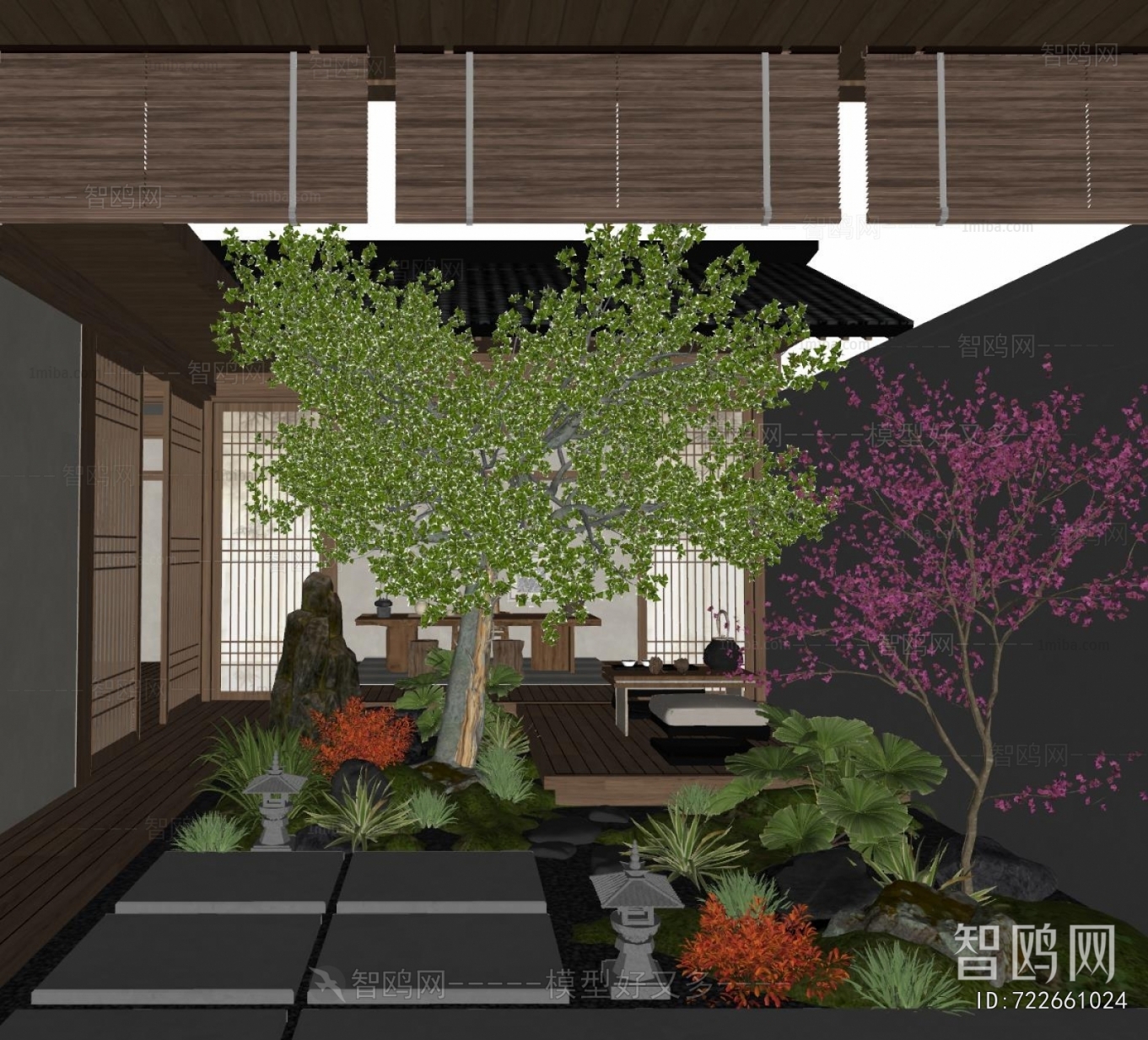 New Chinese Style Courtyard/landscape