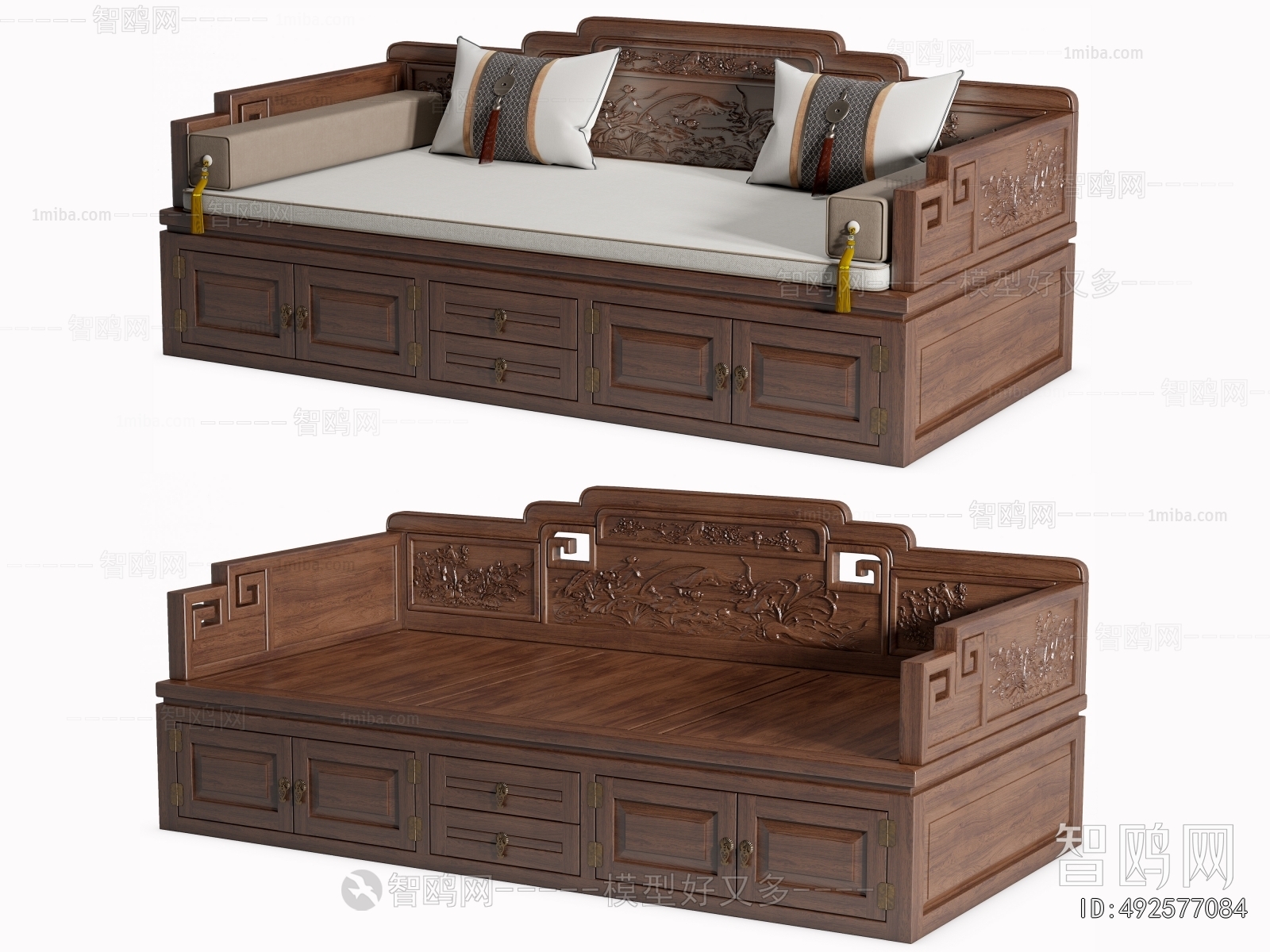 Chinese Style Arhat Bed
