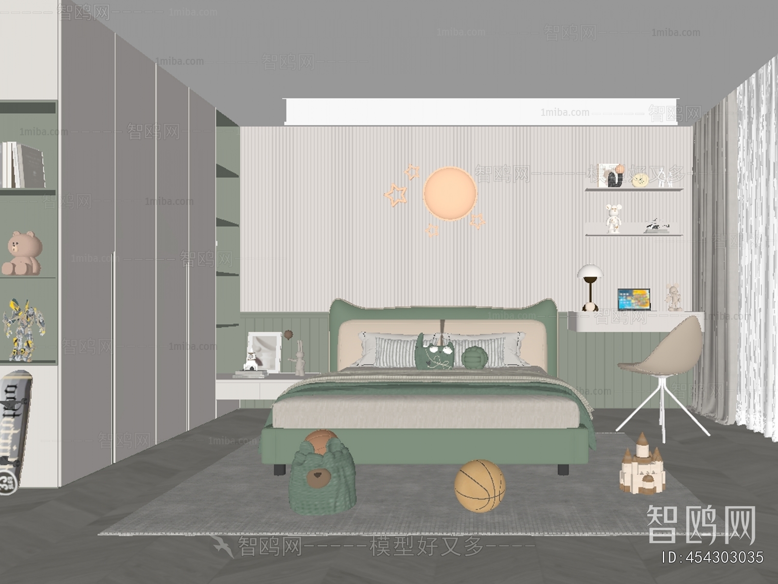 Modern Boy's Room And Son's Room