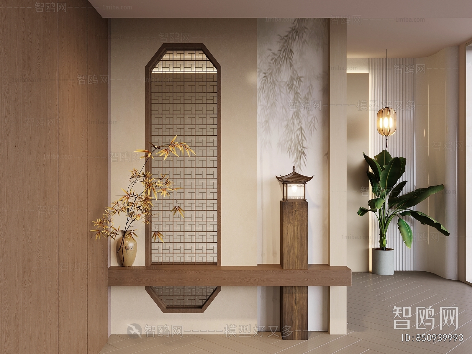 New Chinese Style Hallway