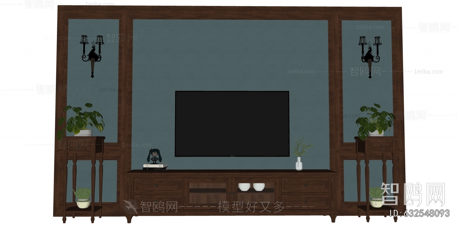 American Style TV Wall