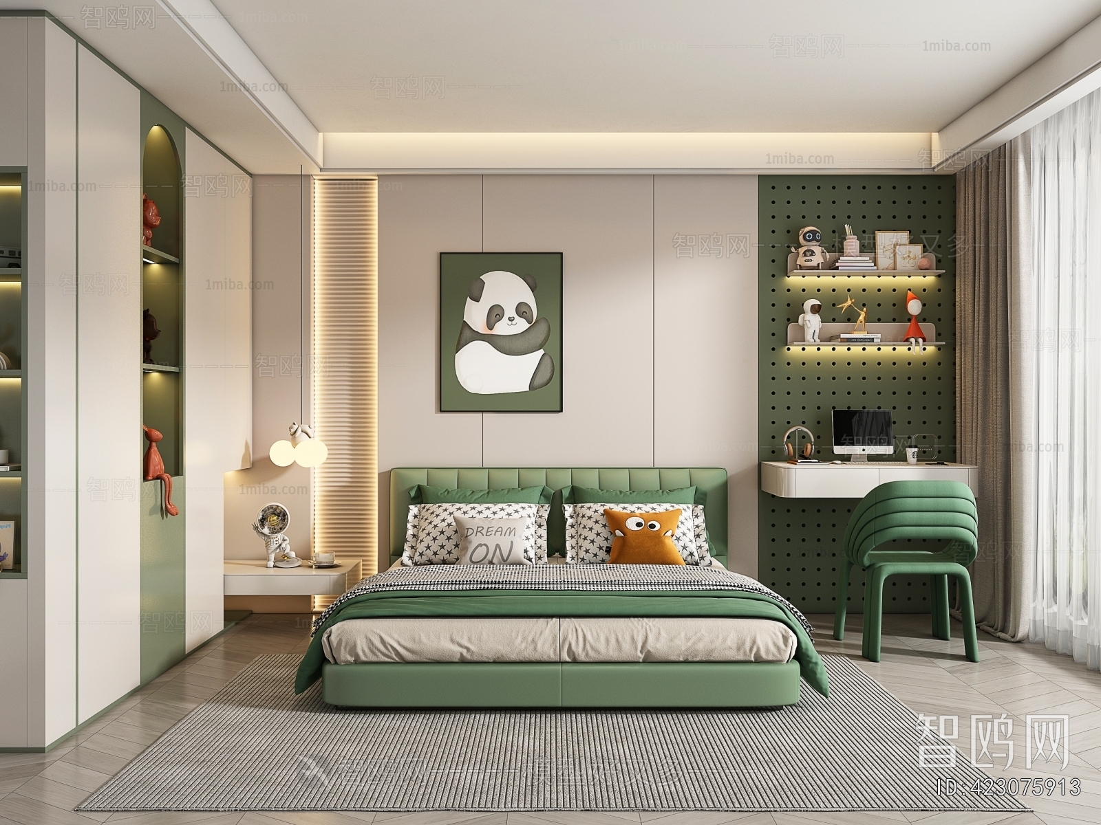 Modern Boy's Room And Son's Room