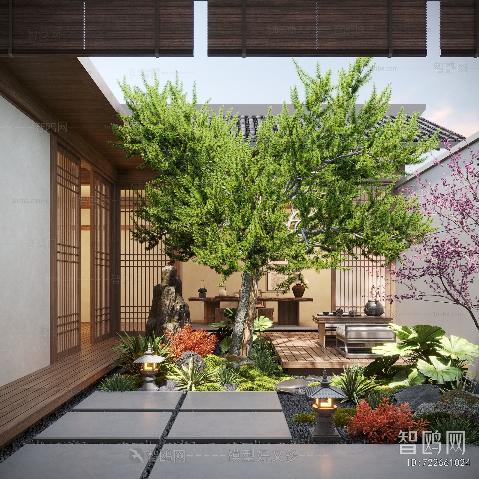 New Chinese Style Courtyard/landscape