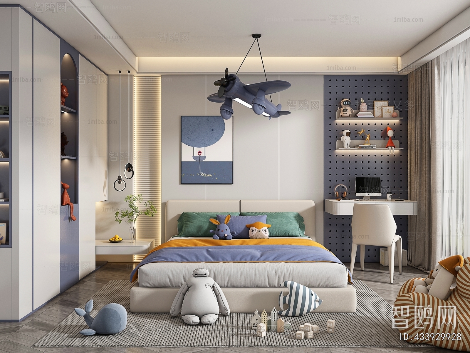 Modern Boy's Room And Son's Room