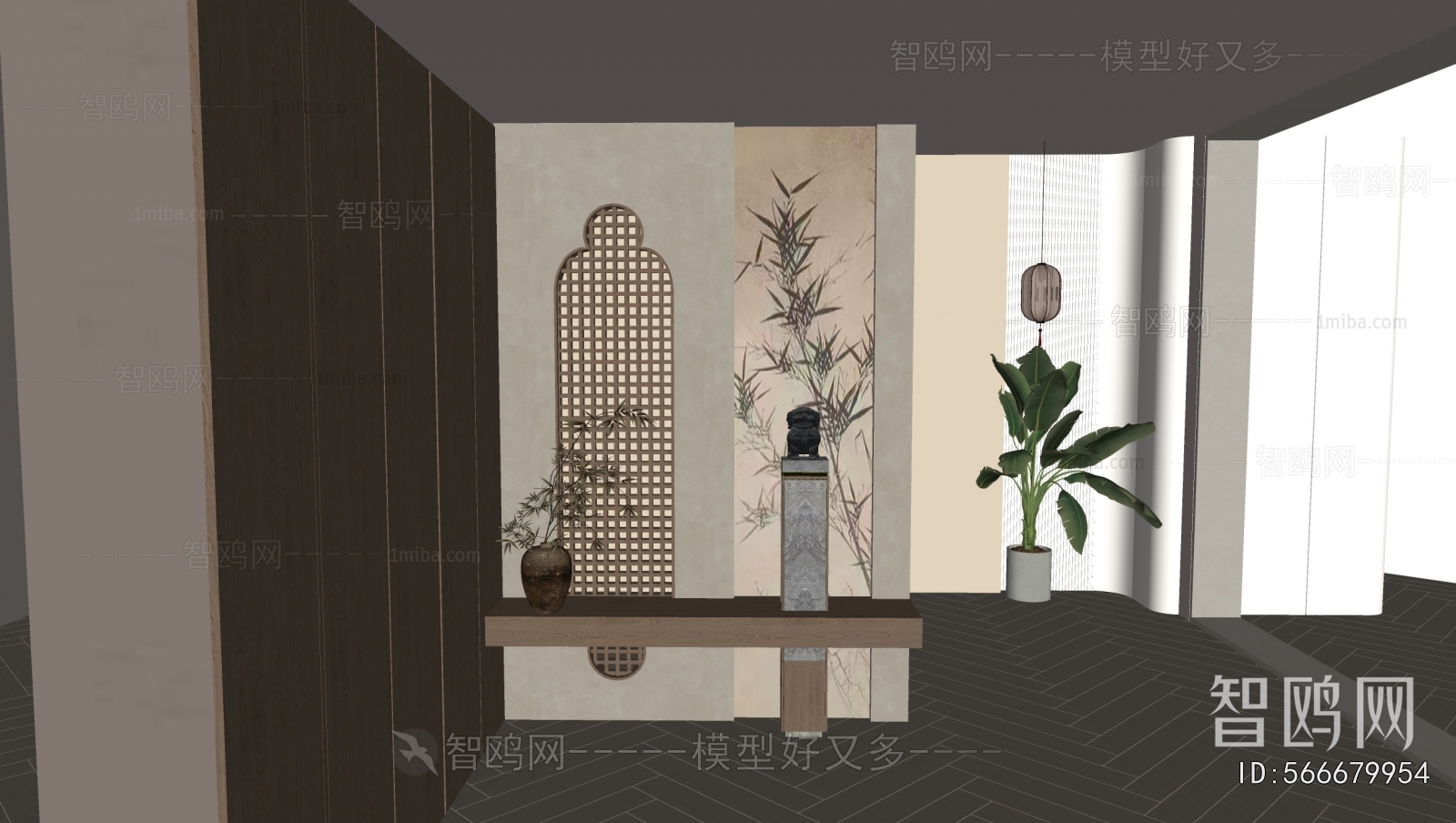 New Chinese Style Hallway