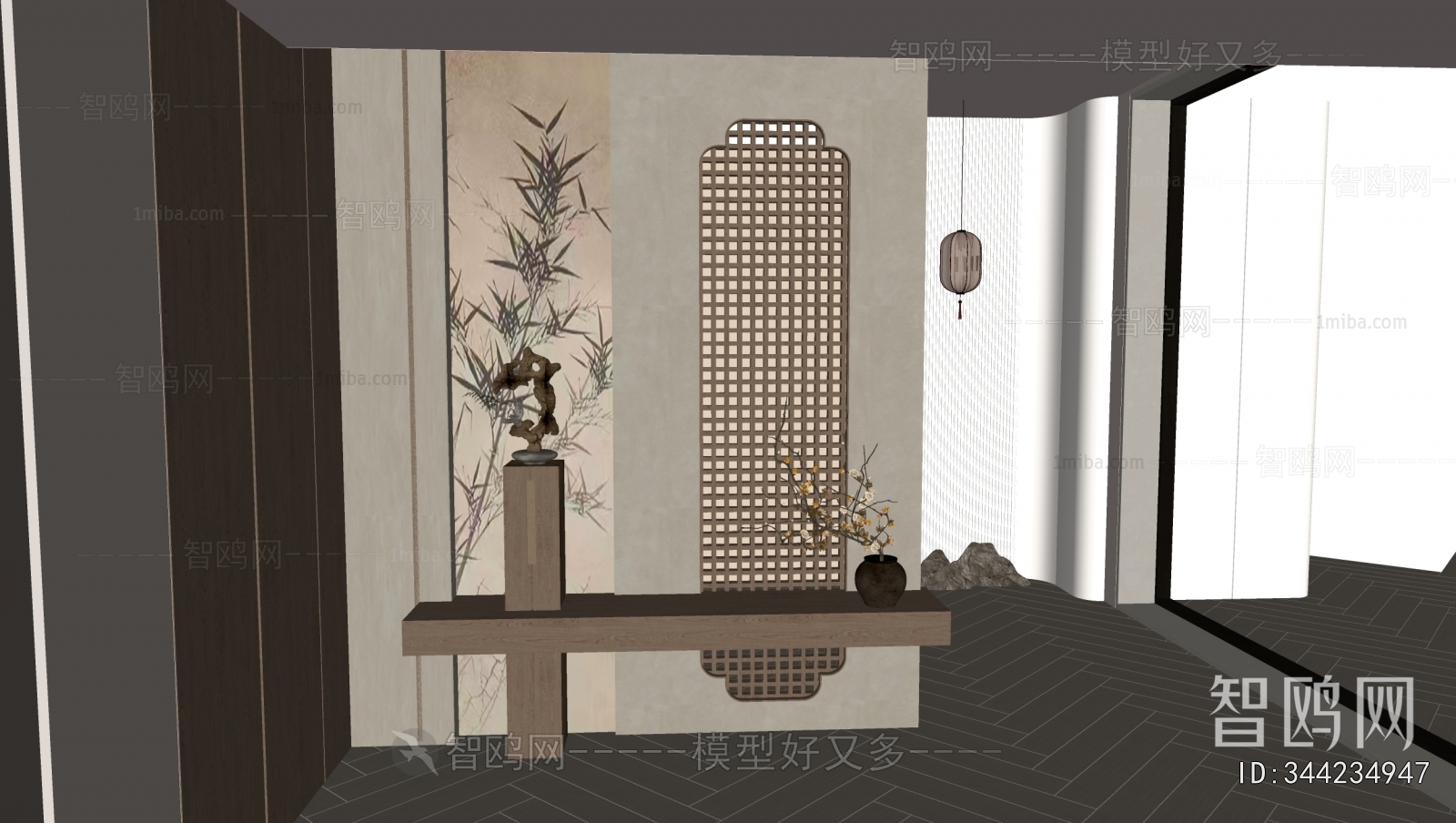 New Chinese Style Hallway