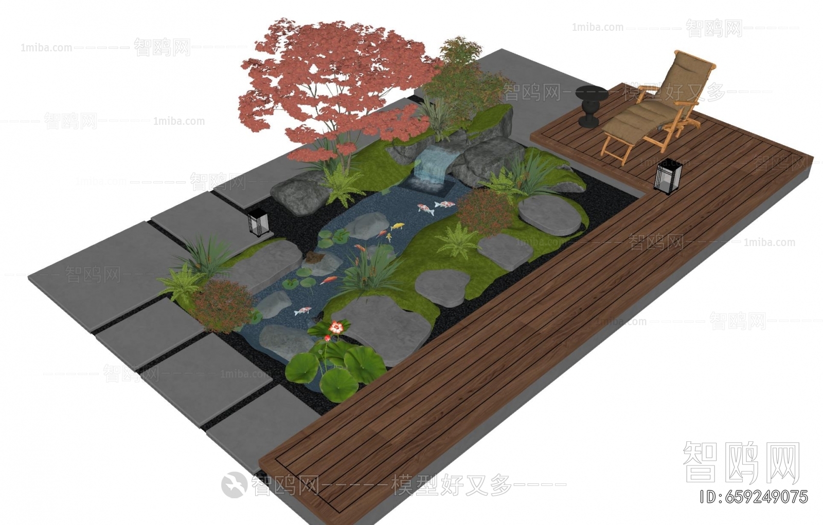 Modern Rockery Waterscape