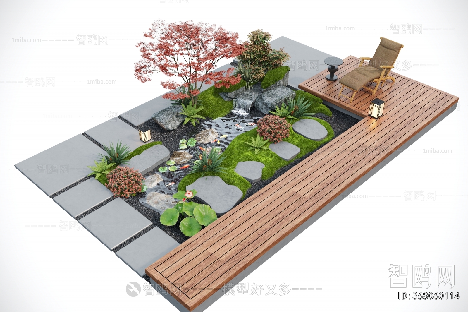 Modern Rockery Waterscape