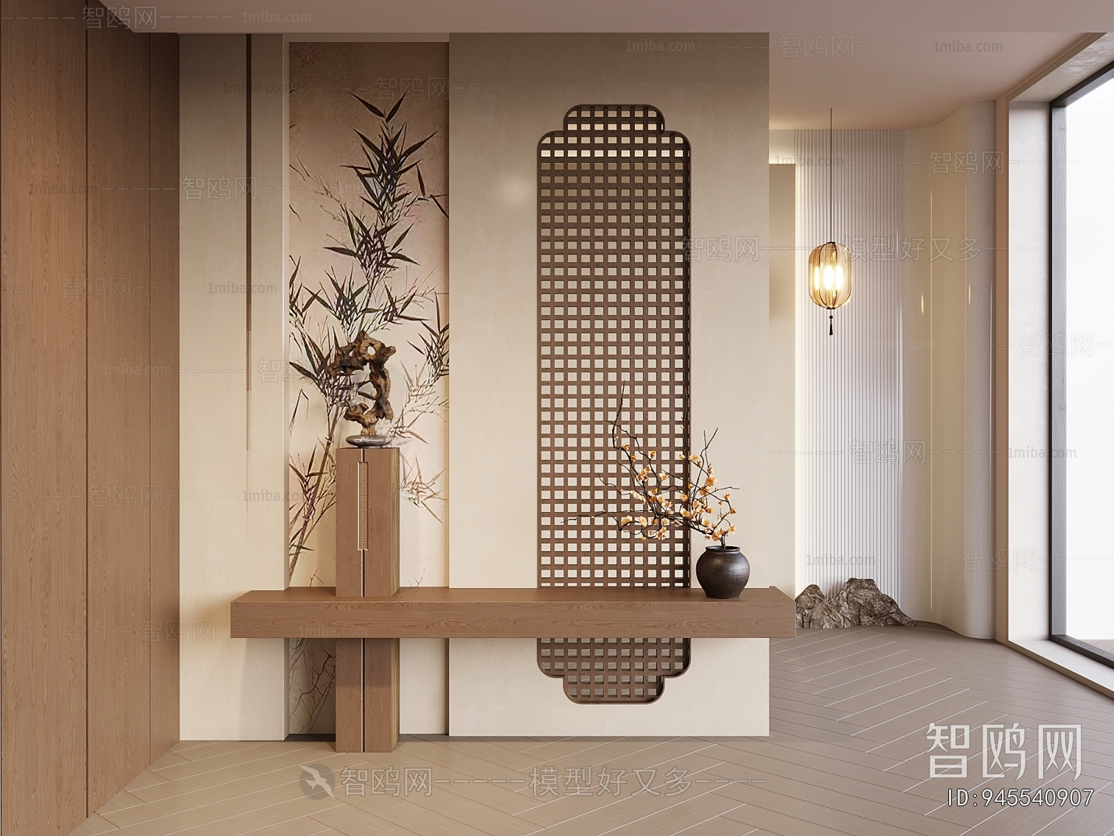 New Chinese Style Hallway