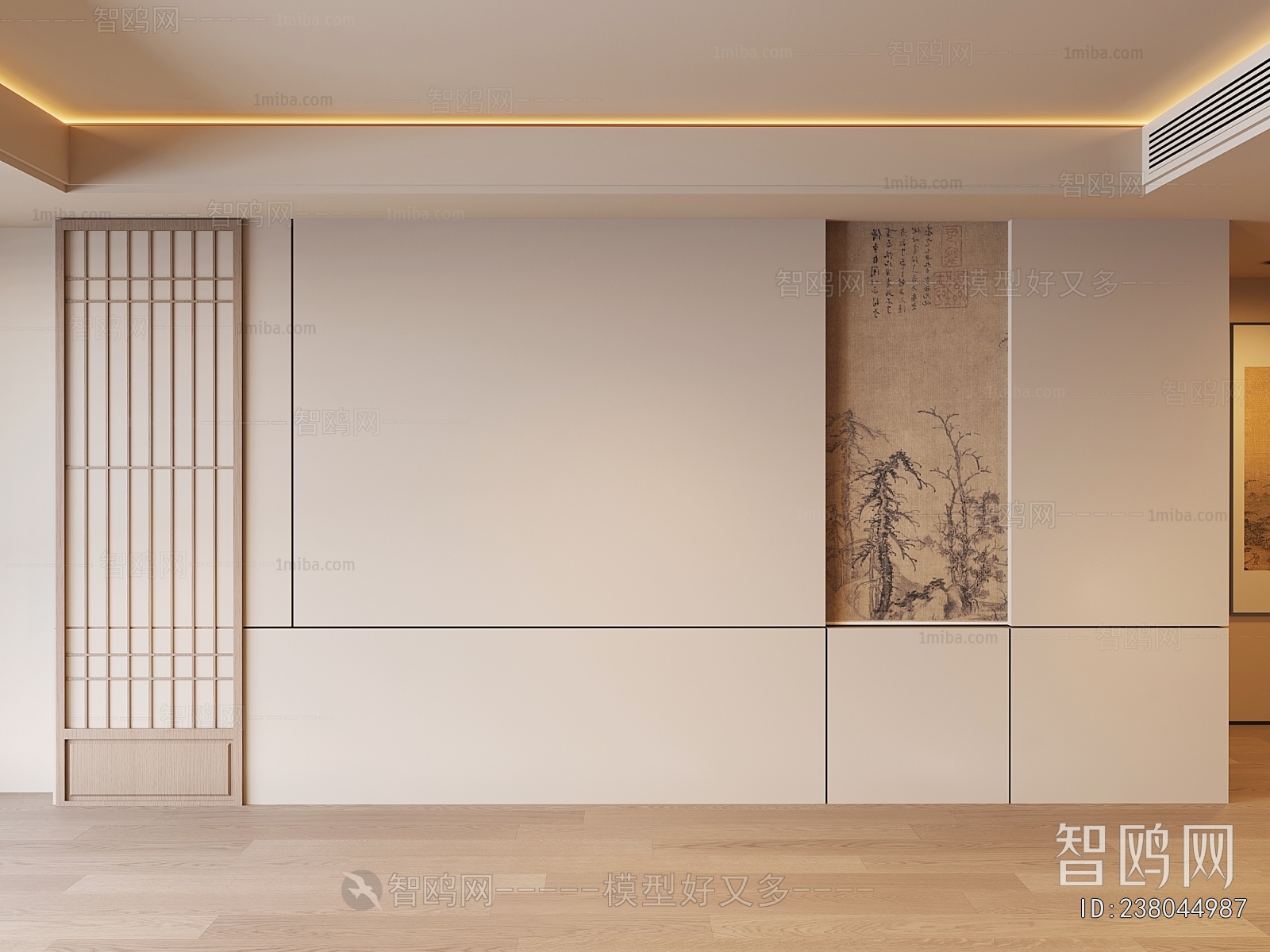 New Chinese Style TV Wall