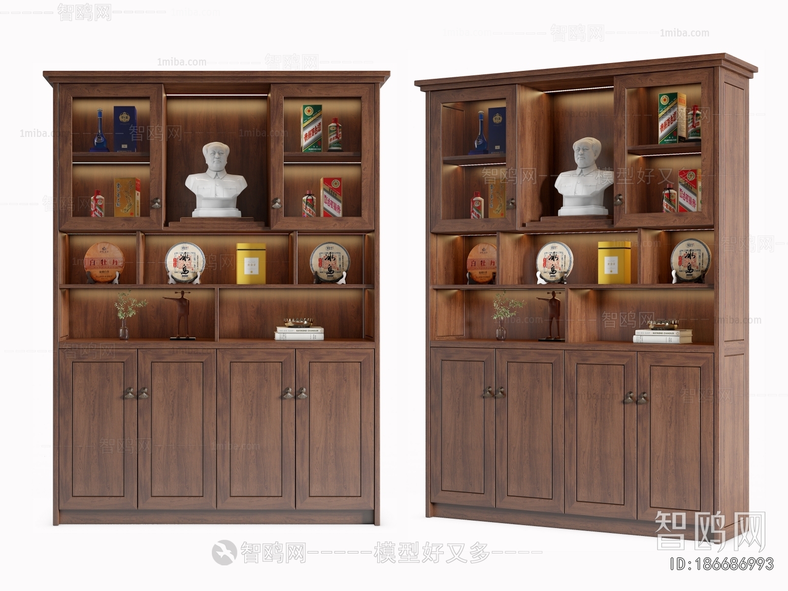 New Chinese Style Wine Cabinet
