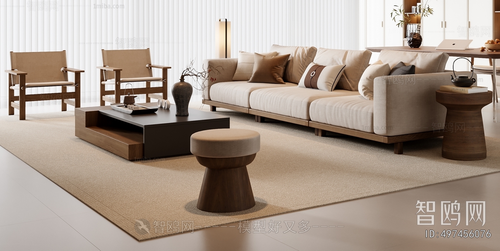 New Chinese Style Sofa Combination