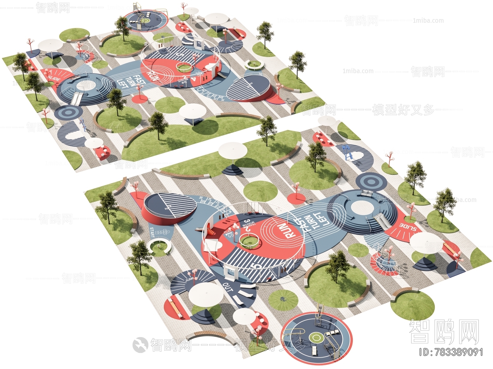 Modern Park Landscape