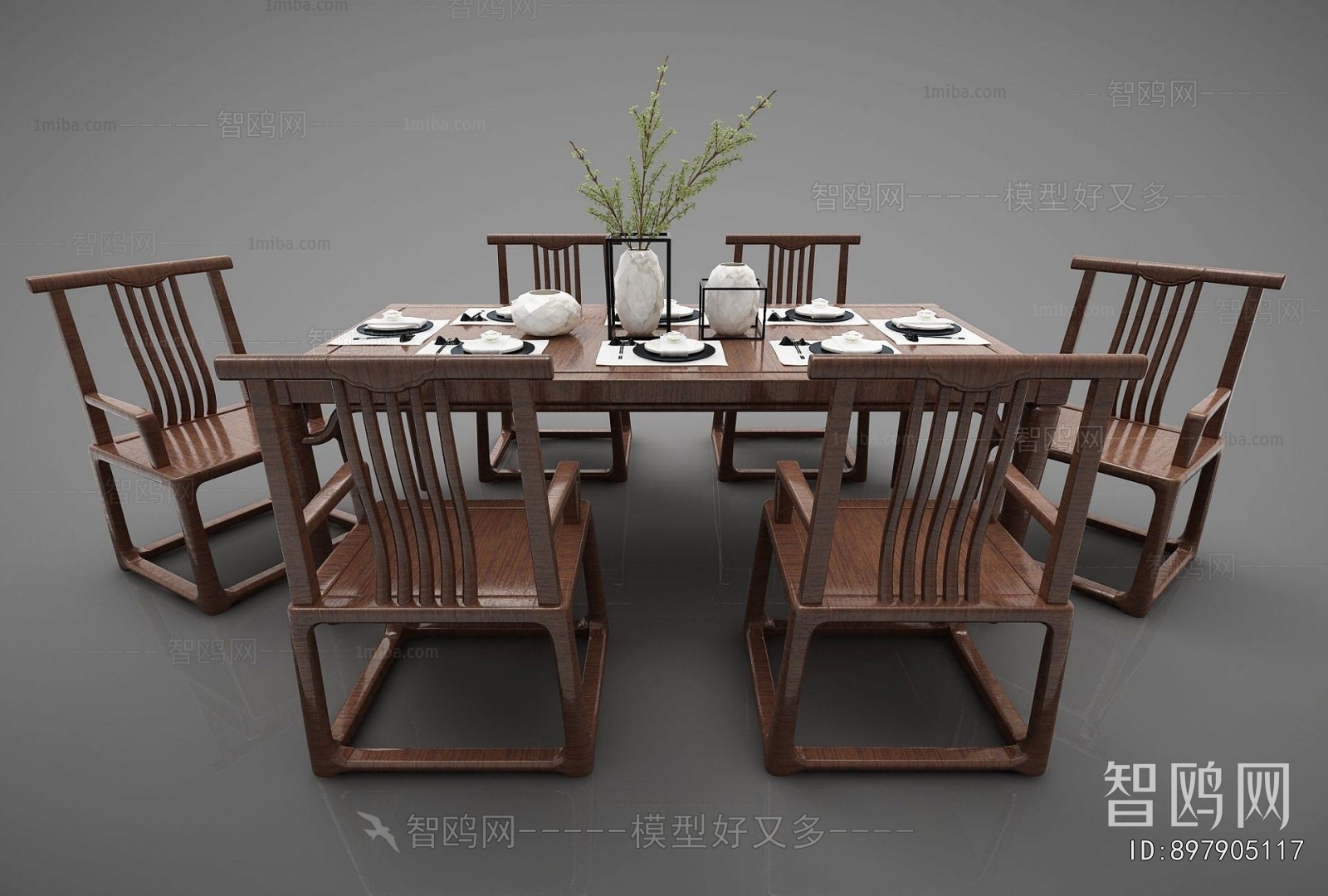 New Chinese Style Dining Table And Chairs