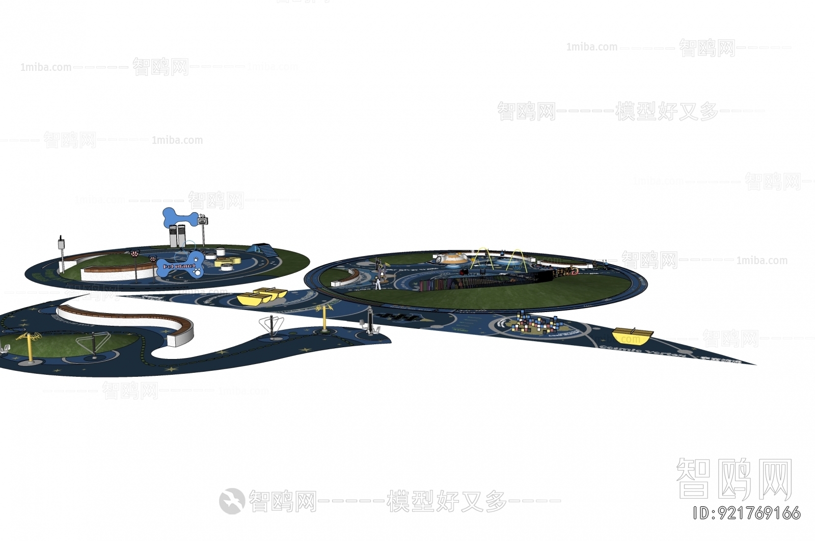 Modern Park Landscape